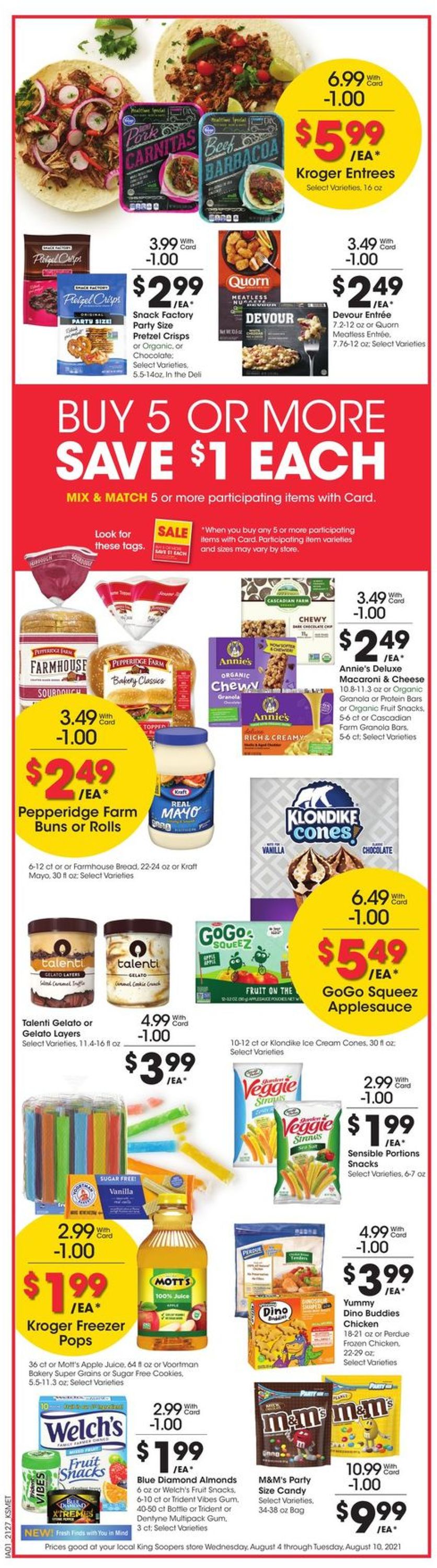 Catalogue King Soopers from 08/04/2021