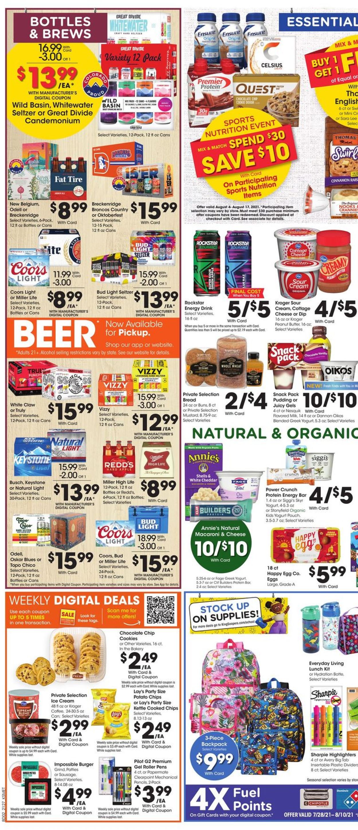 Catalogue King Soopers from 08/04/2021