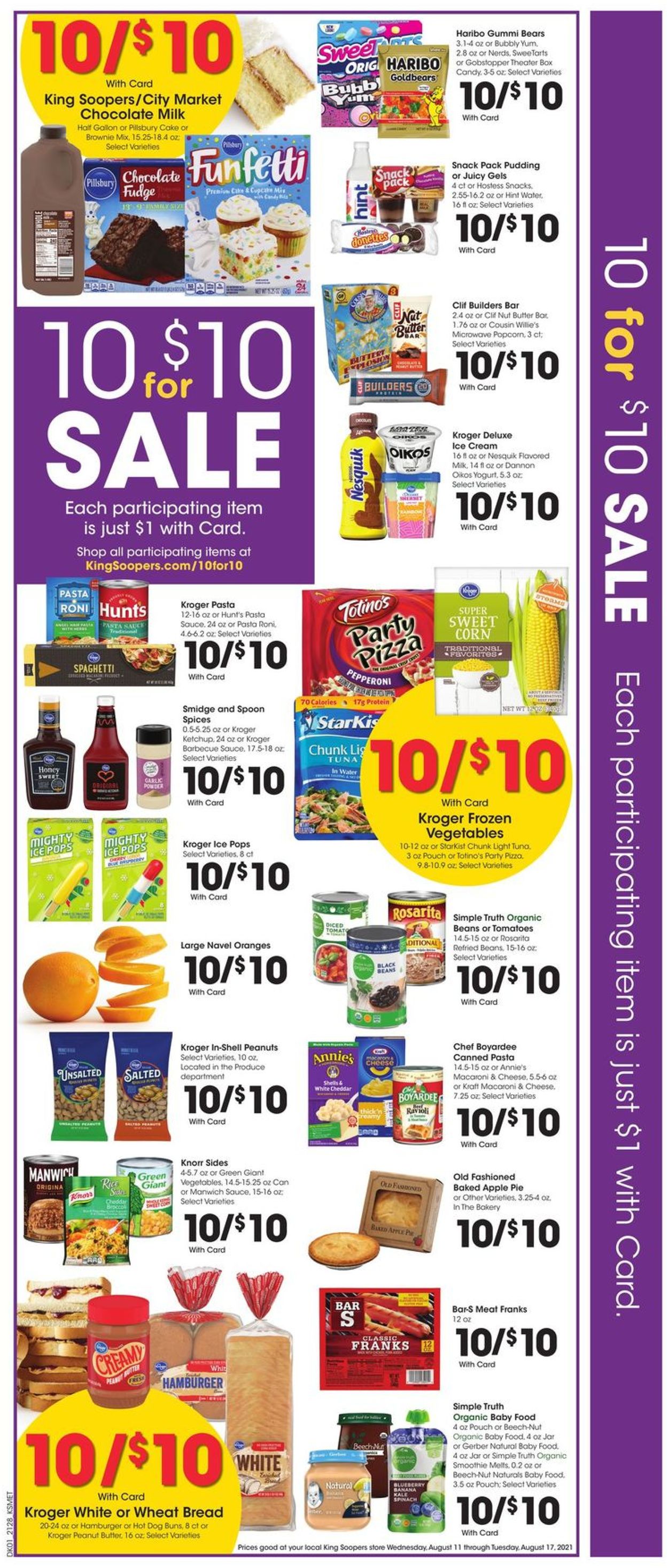 Catalogue King Soopers from 08/11/2021