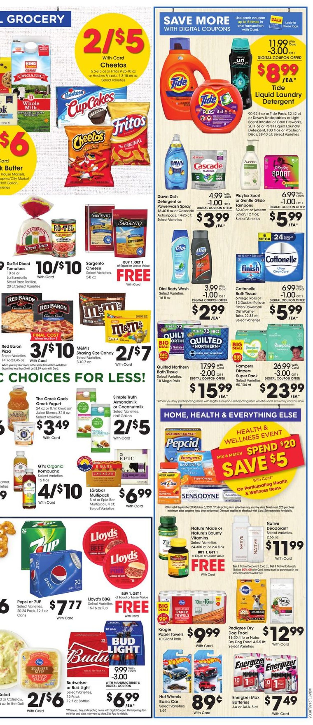 Catalogue King Soopers from 09/29/2021