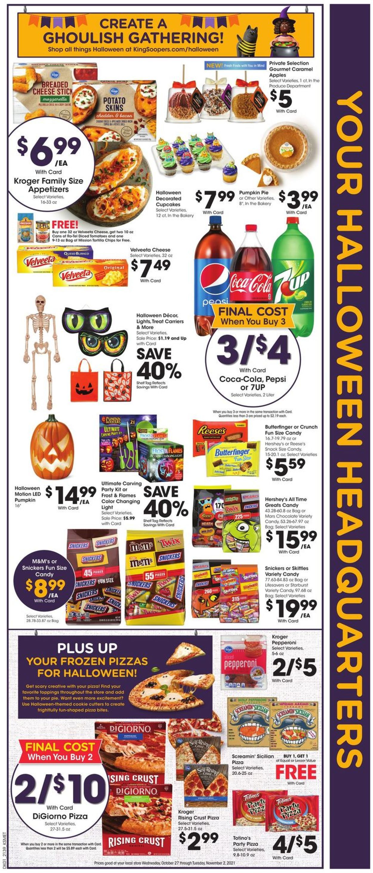 Catalogue King Soopers HALLOWEEN 2021 from 10/27/2021