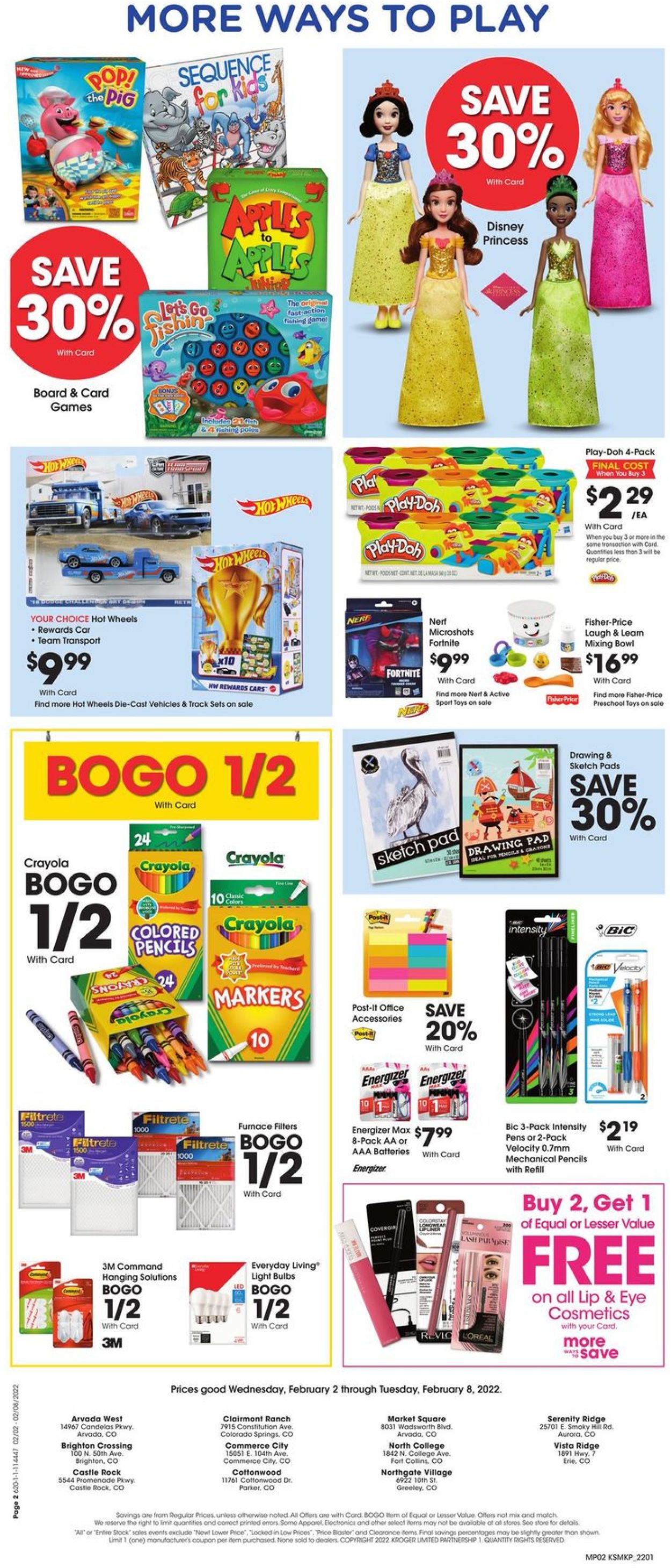 Catalogue King Soopers from 02/02/2022