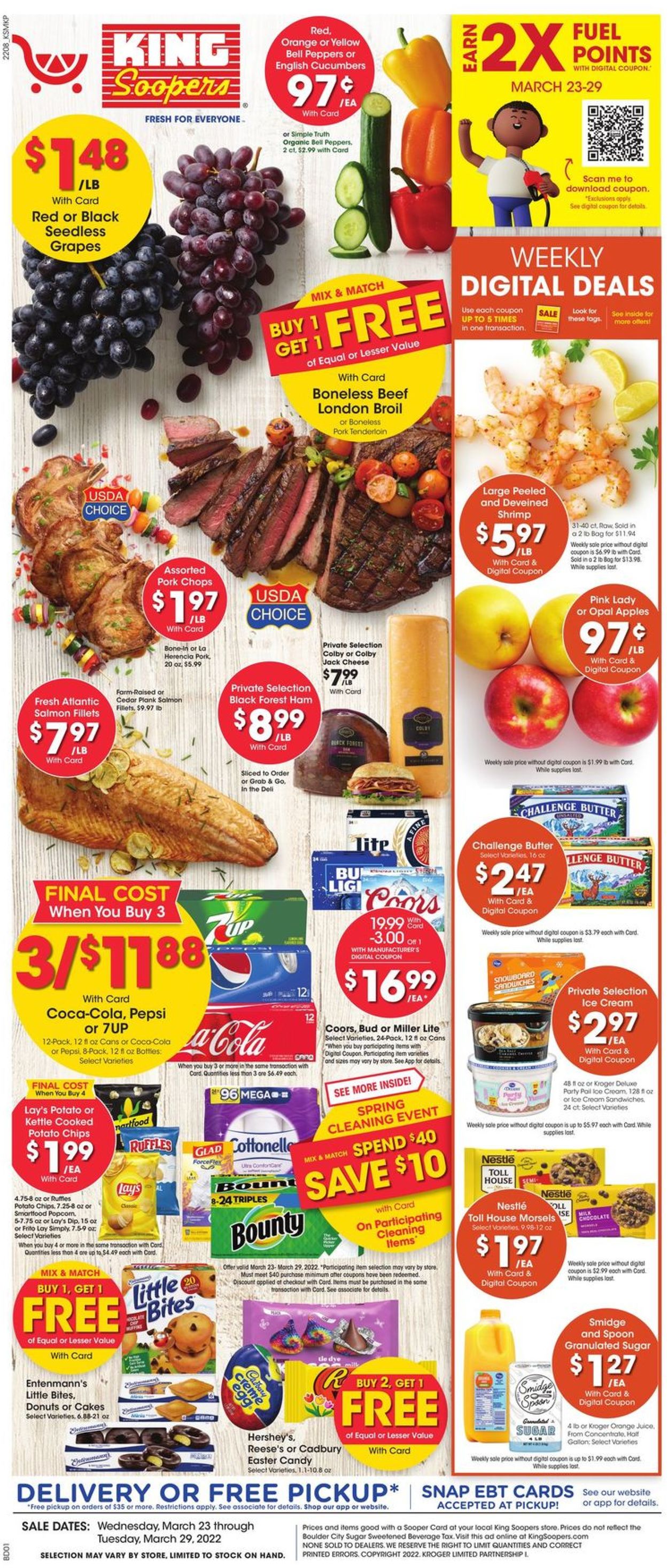 Catalogue King Soopers from 03/23/2022