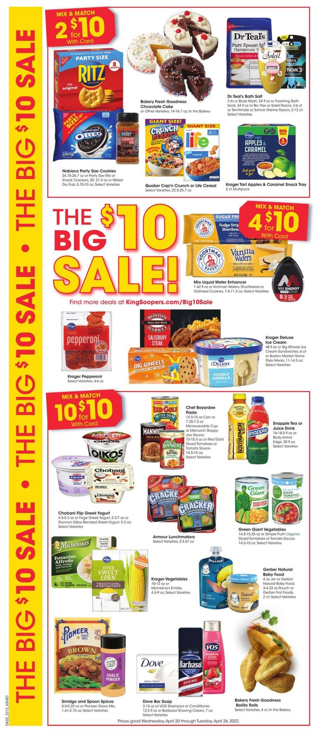 Catalogue King Soopers from 04/20/2022