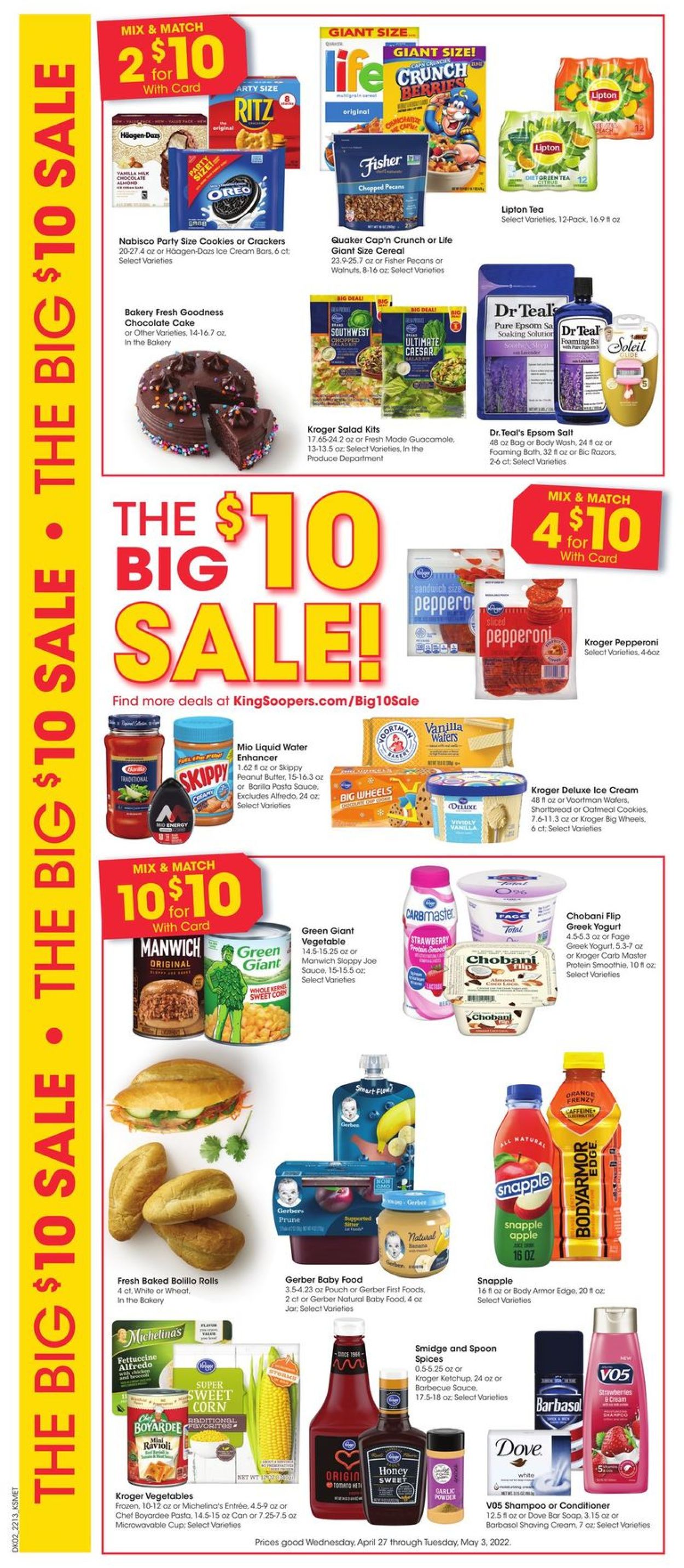 Catalogue King Soopers from 04/27/2022