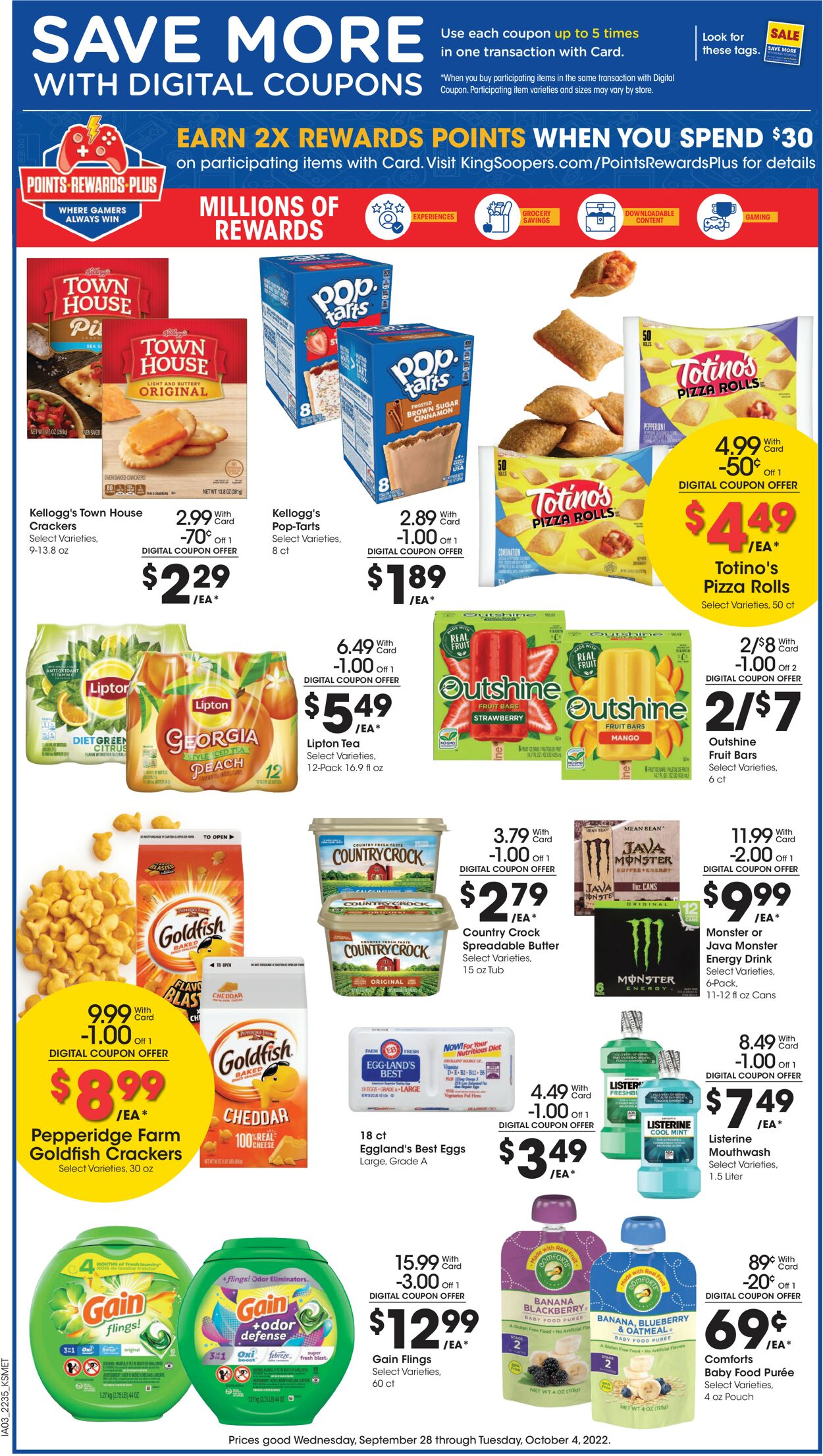 Catalogue King Soopers from 09/28/2022