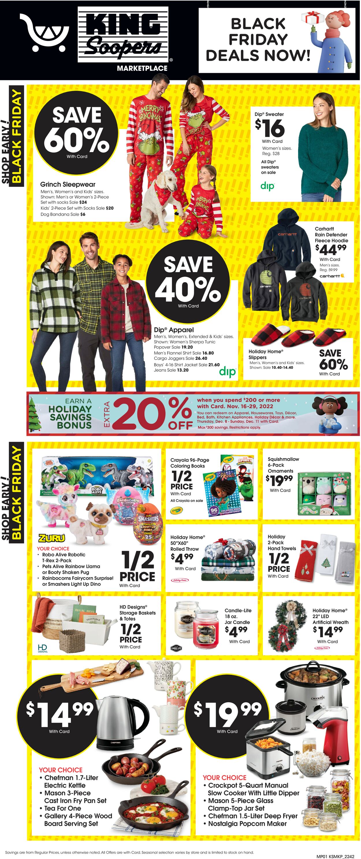 Catalogue King Soopers from 11/16/2022