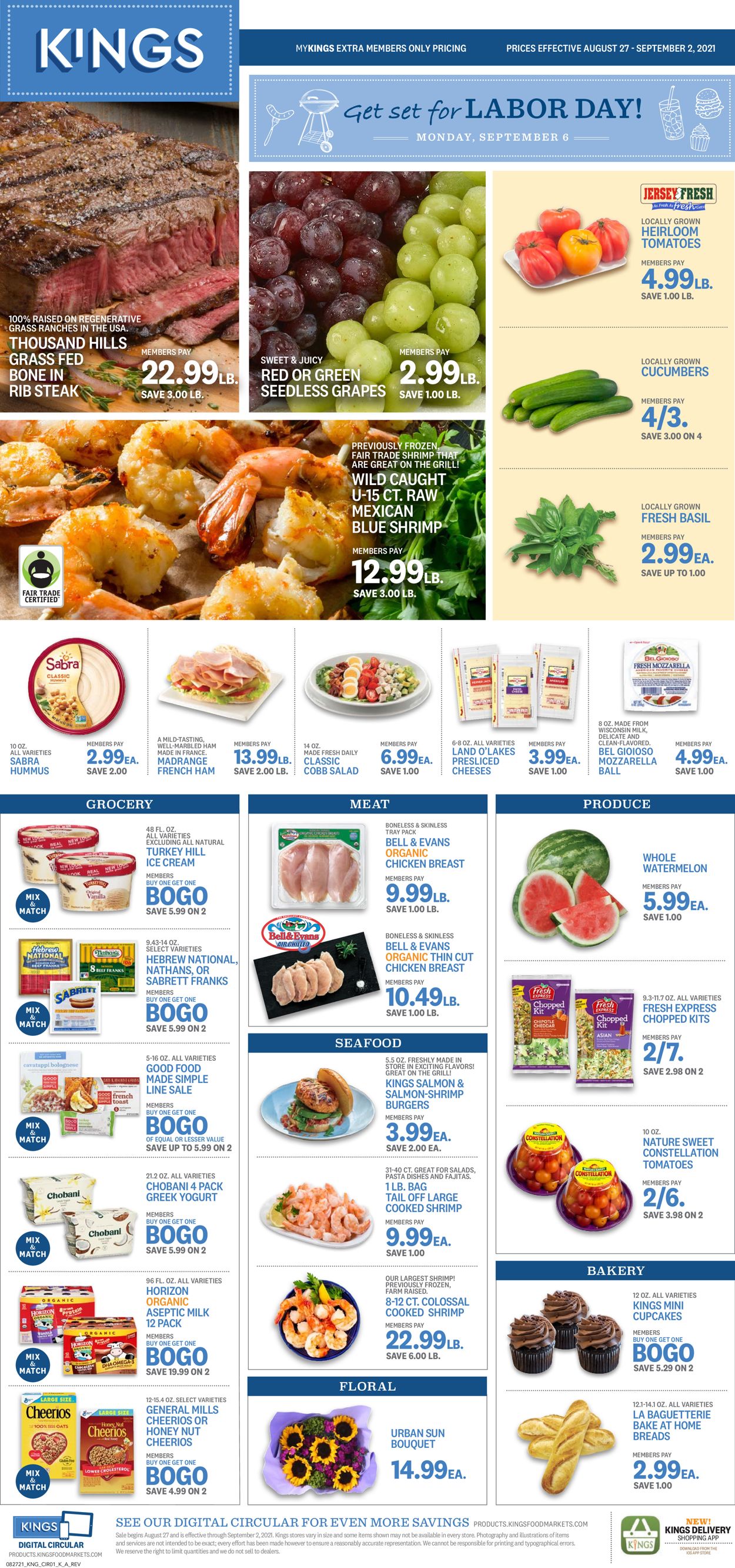 Catalogue Kings Food Markets from 08/27/2021