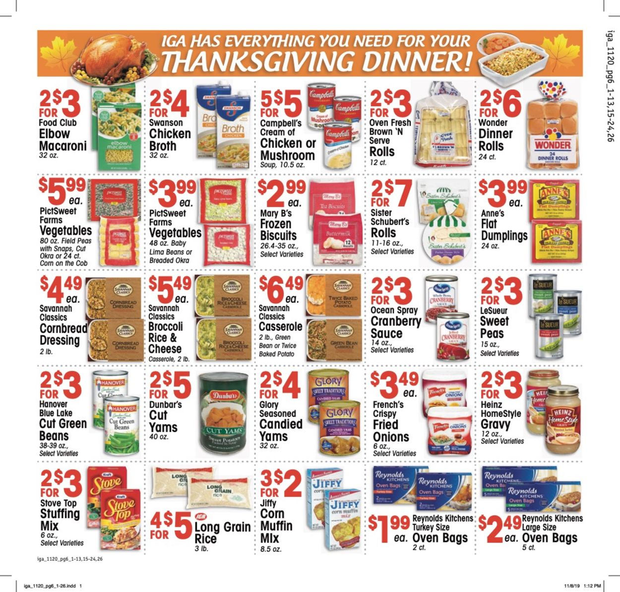 Catalogue KJ´s Market - Thanksgiving Ad 2019 from 11/20/2019