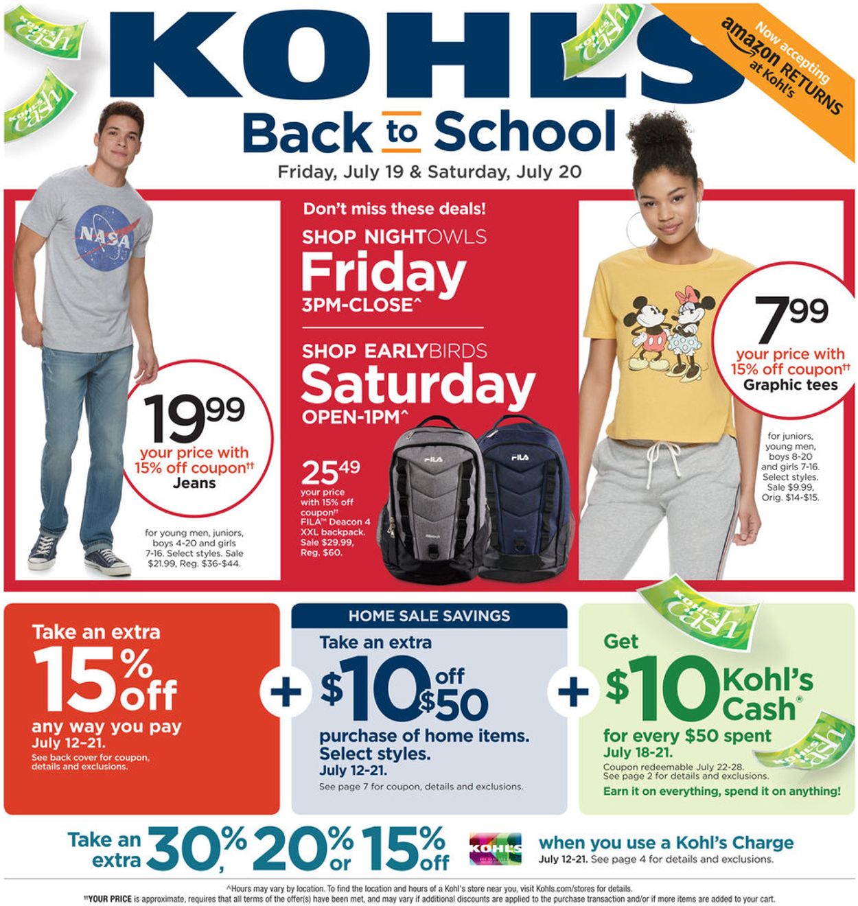 Catalogue Kohl's from 07/19/2019