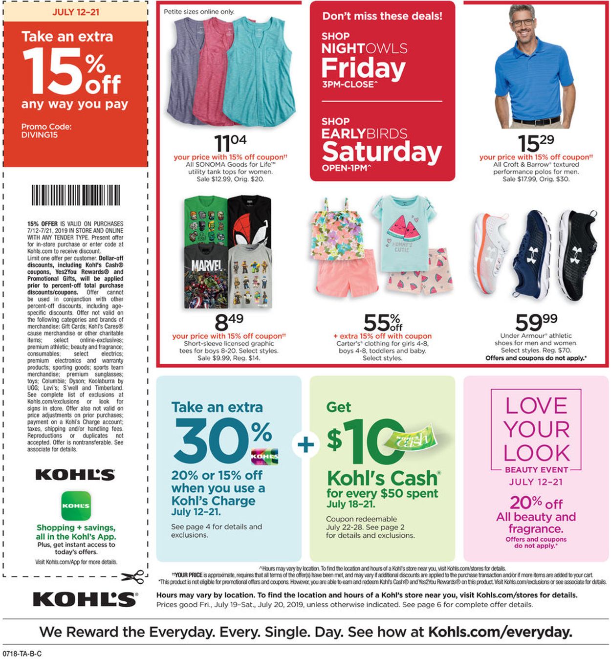 Catalogue Kohl's from 07/19/2019