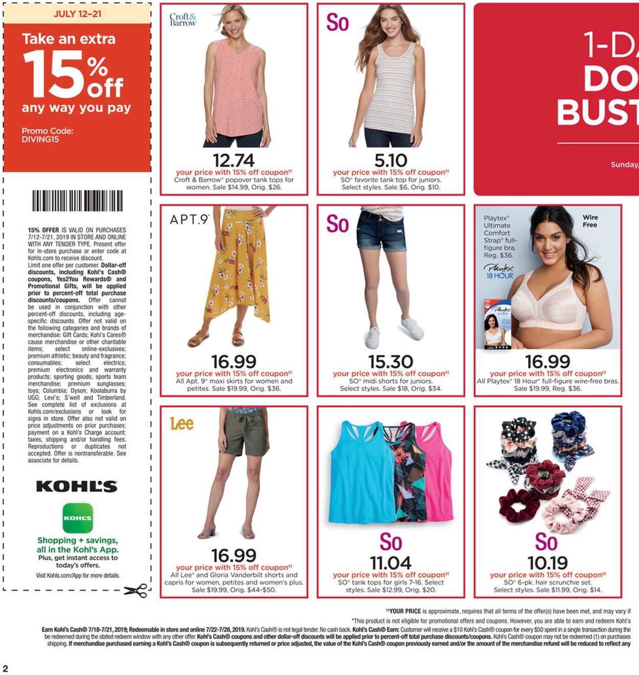 Catalogue Kohl's from 07/21/2019