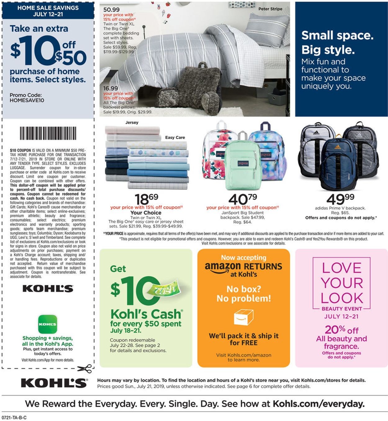 Catalogue Kohl's from 07/21/2019
