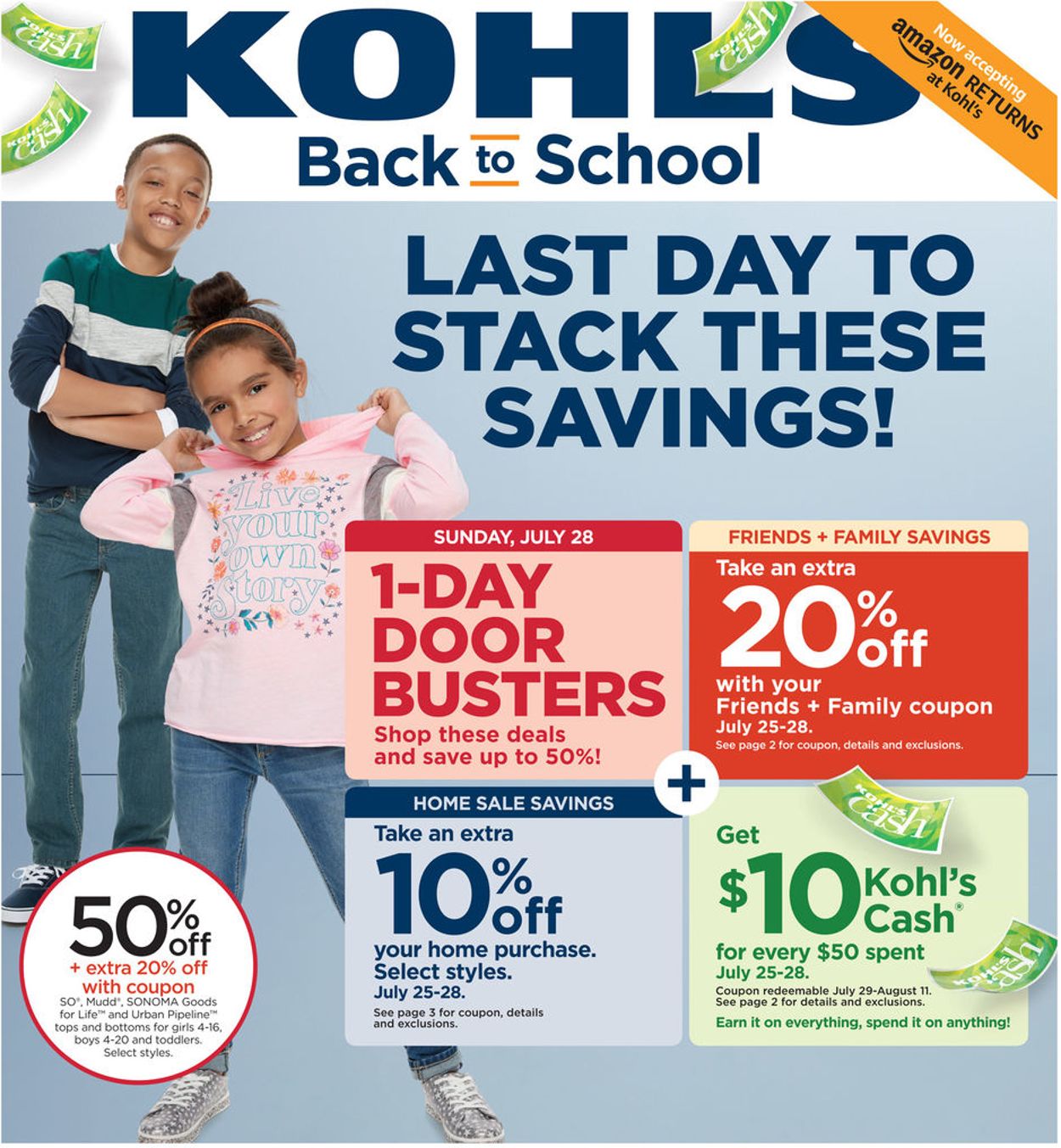 Catalogue Kohl's from 07/25/2019