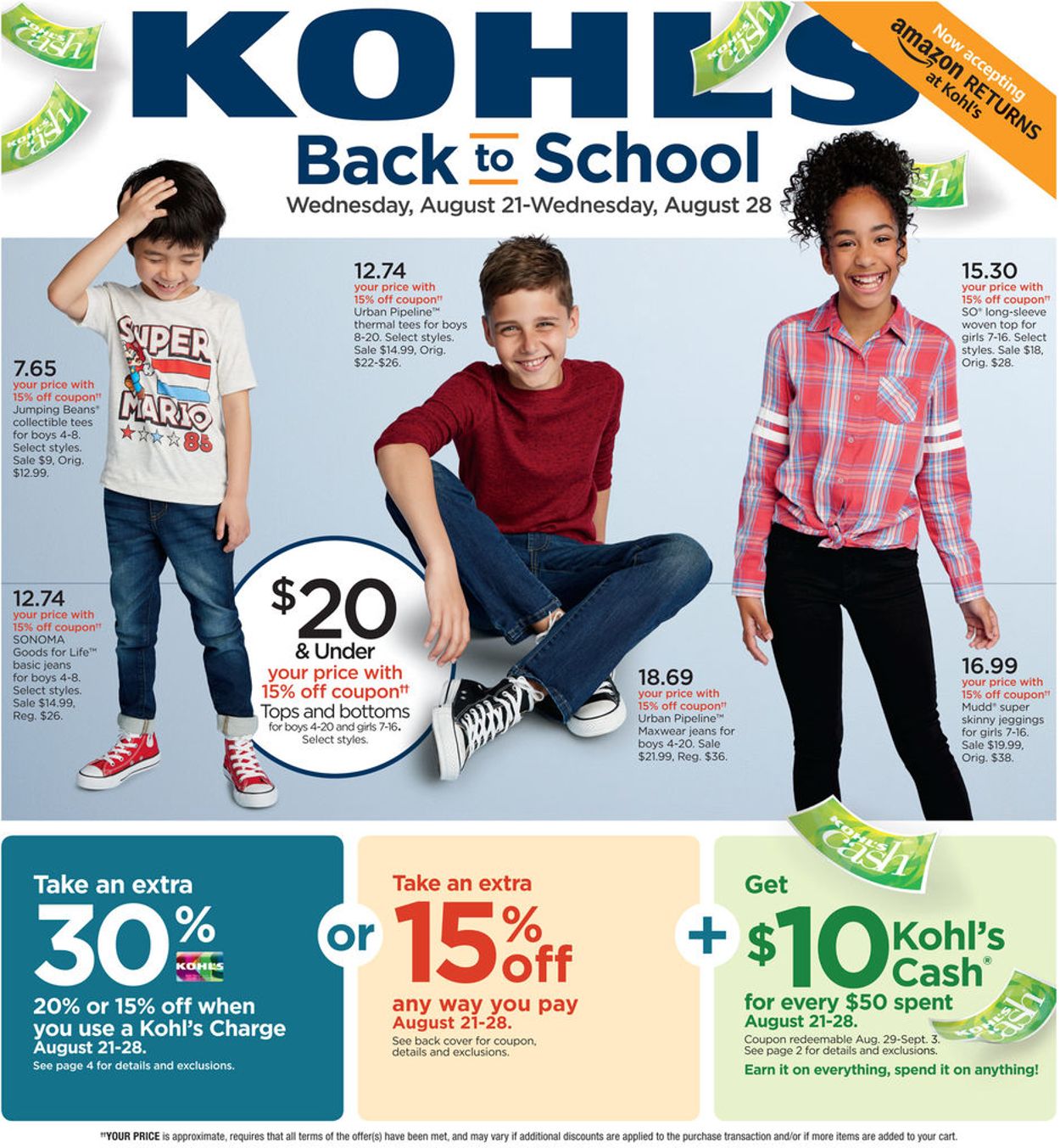 Kohl's Current weekly ad 08/21 08/28/2019