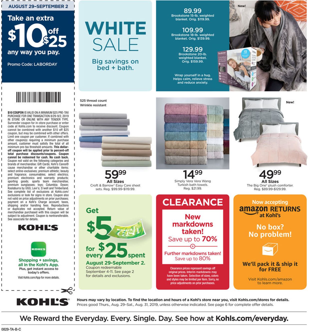 Catalogue Kohl's from 08/29/2019