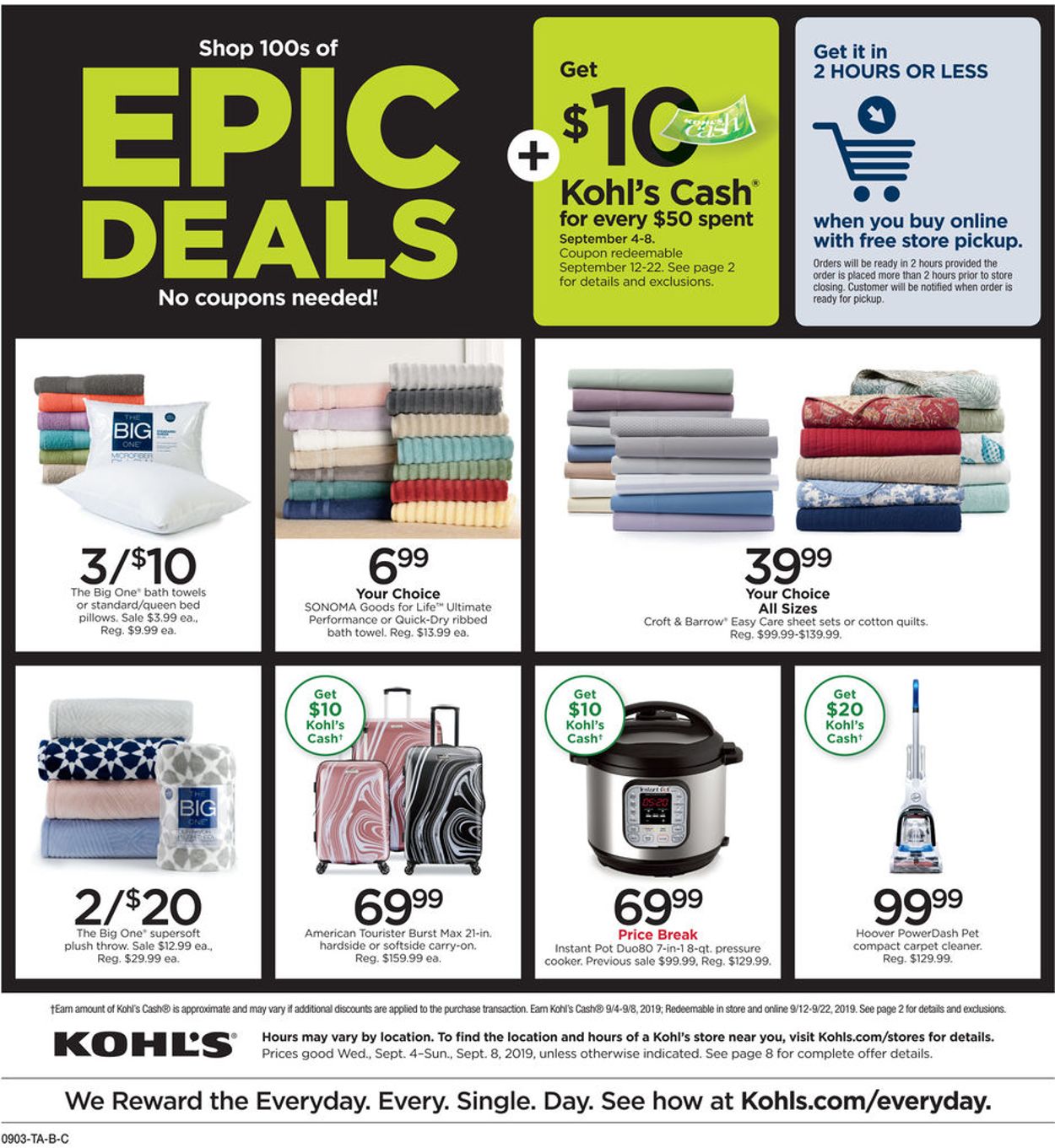 Catalogue Kohl's from 09/04/2019