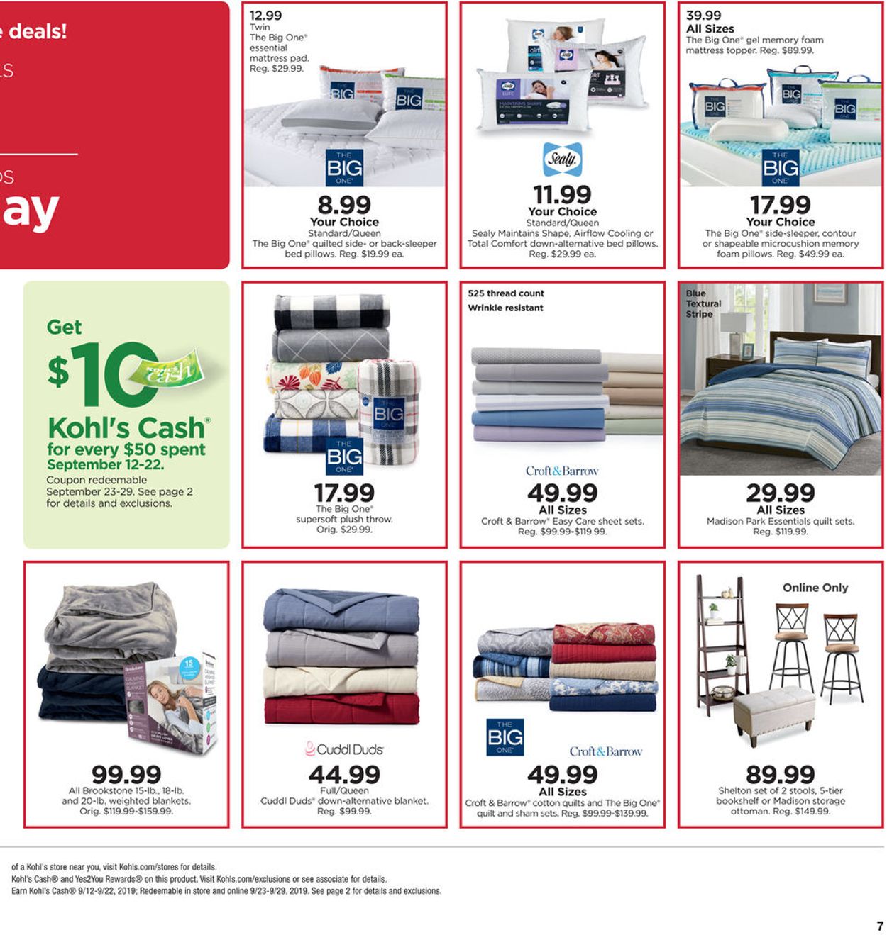 Catalogue Kohl's from 09/19/2019