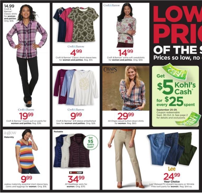 Catalogue Kohl's from 09/25/2019