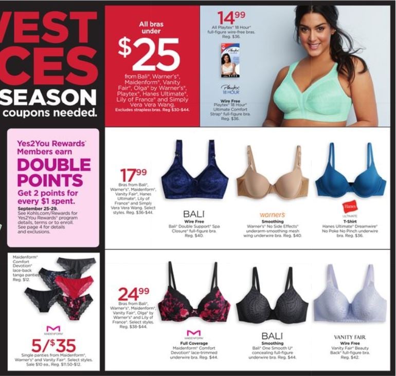 Catalogue Kohl's from 09/25/2019