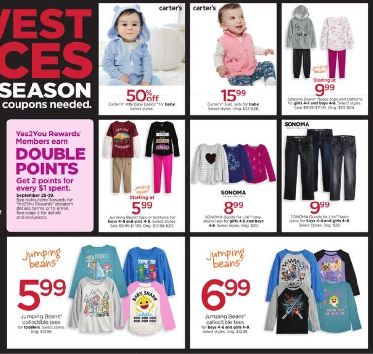 Catalogue Kohl's from 09/25/2019