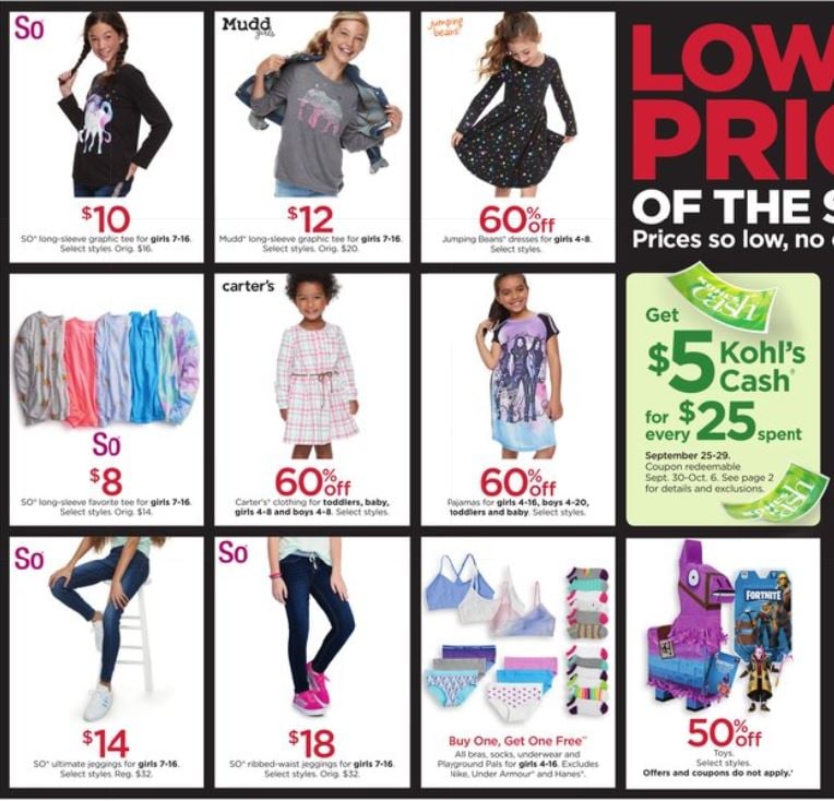 Catalogue Kohl's from 09/25/2019