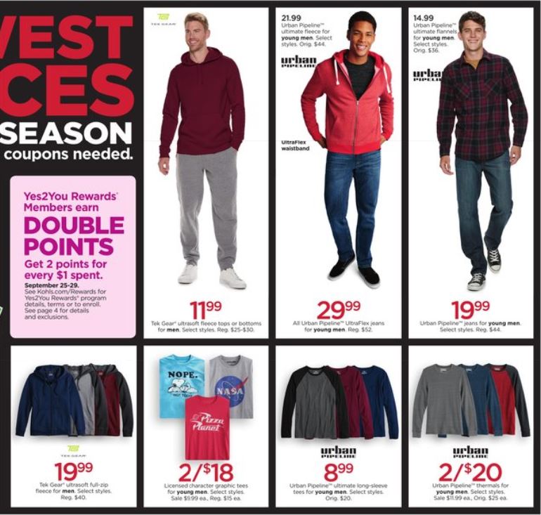 Catalogue Kohl's from 09/25/2019