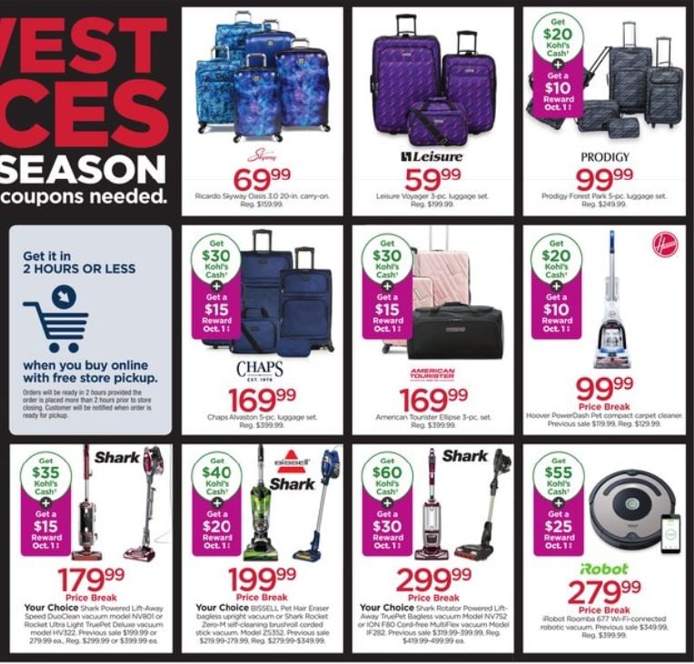 Catalogue Kohl's from 09/25/2019