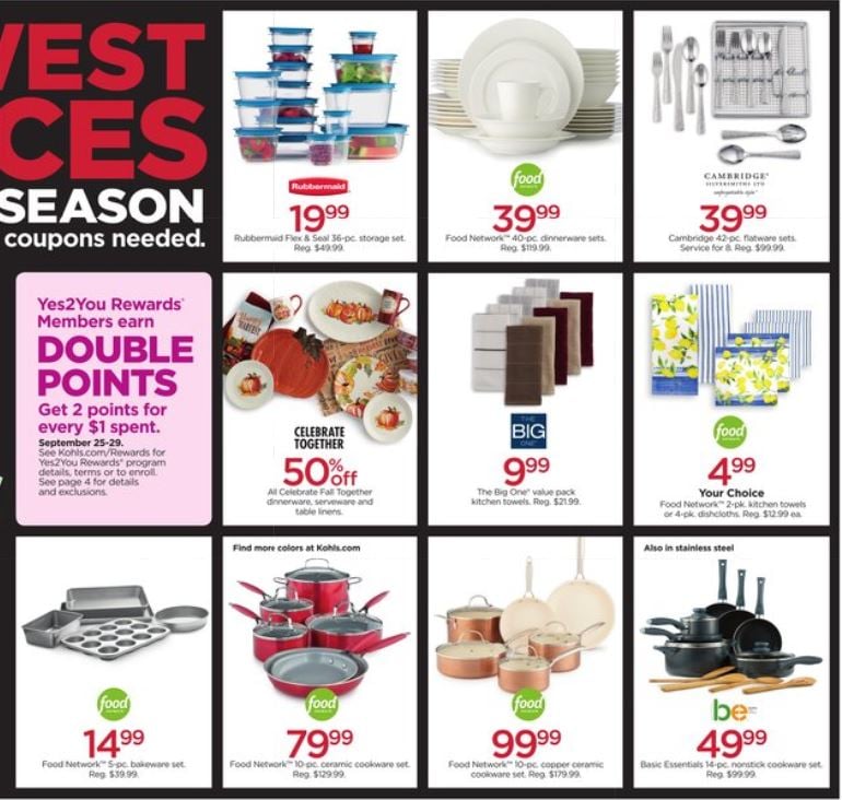 Catalogue Kohl's from 09/25/2019