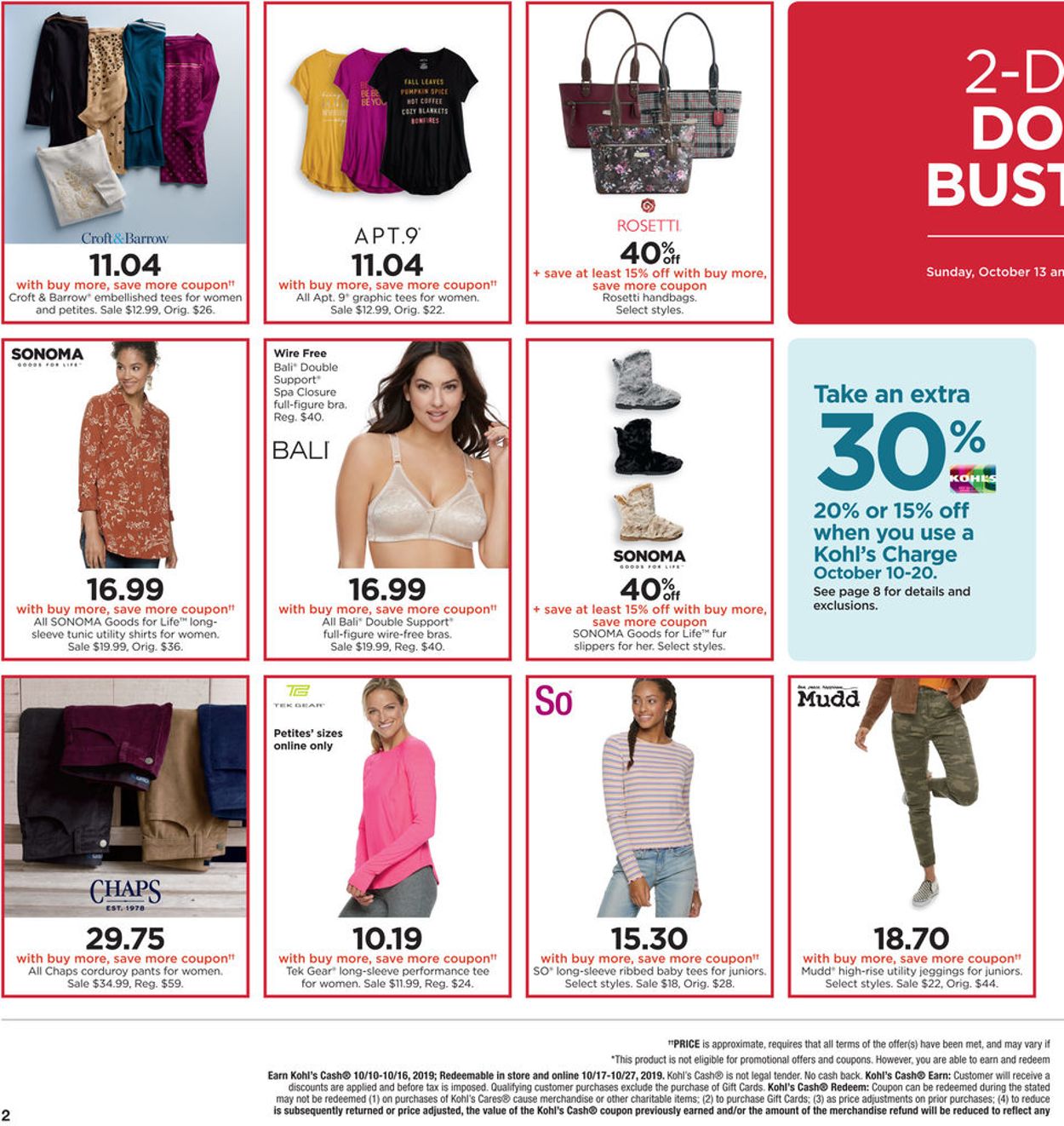 Catalogue Kohl's from 10/13/2019