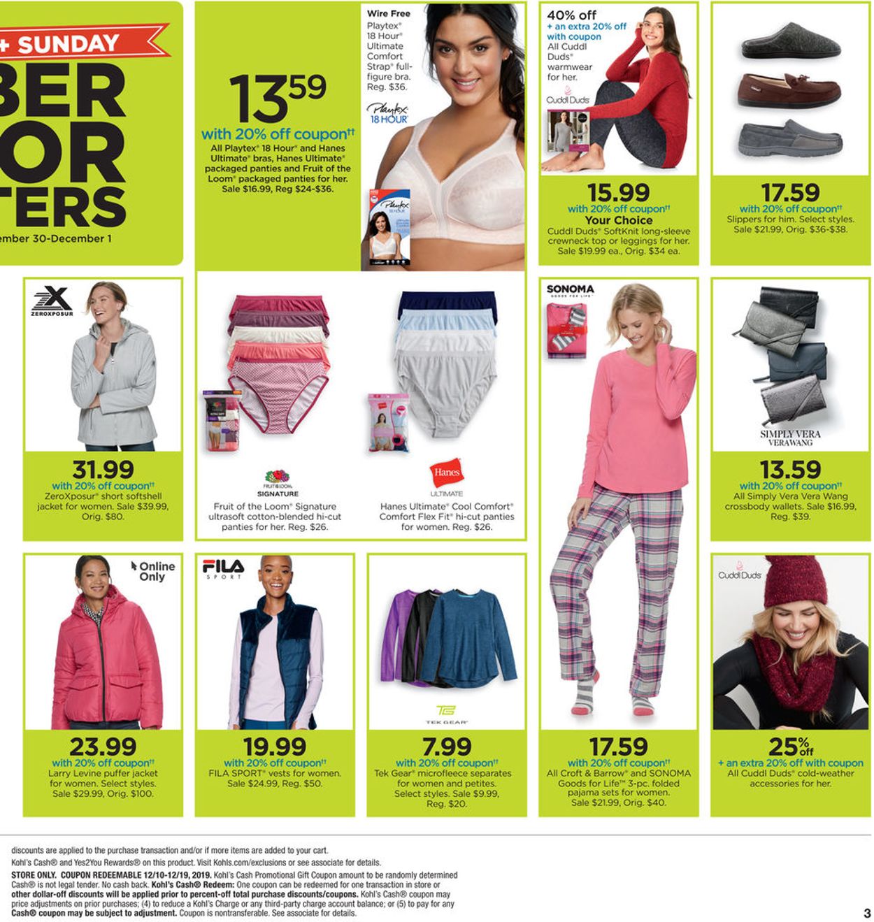Catalogue Kohl's - Cyber Week 2019 from 11/30/2019