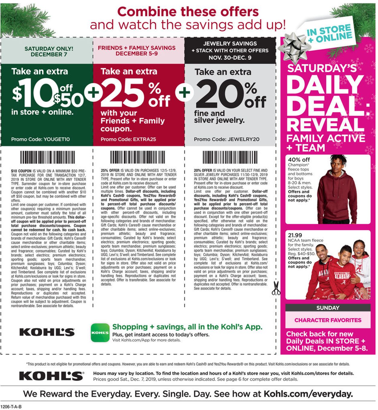 Catalogue Kohl's - Holiday Ad 2019 from 12/07/2019