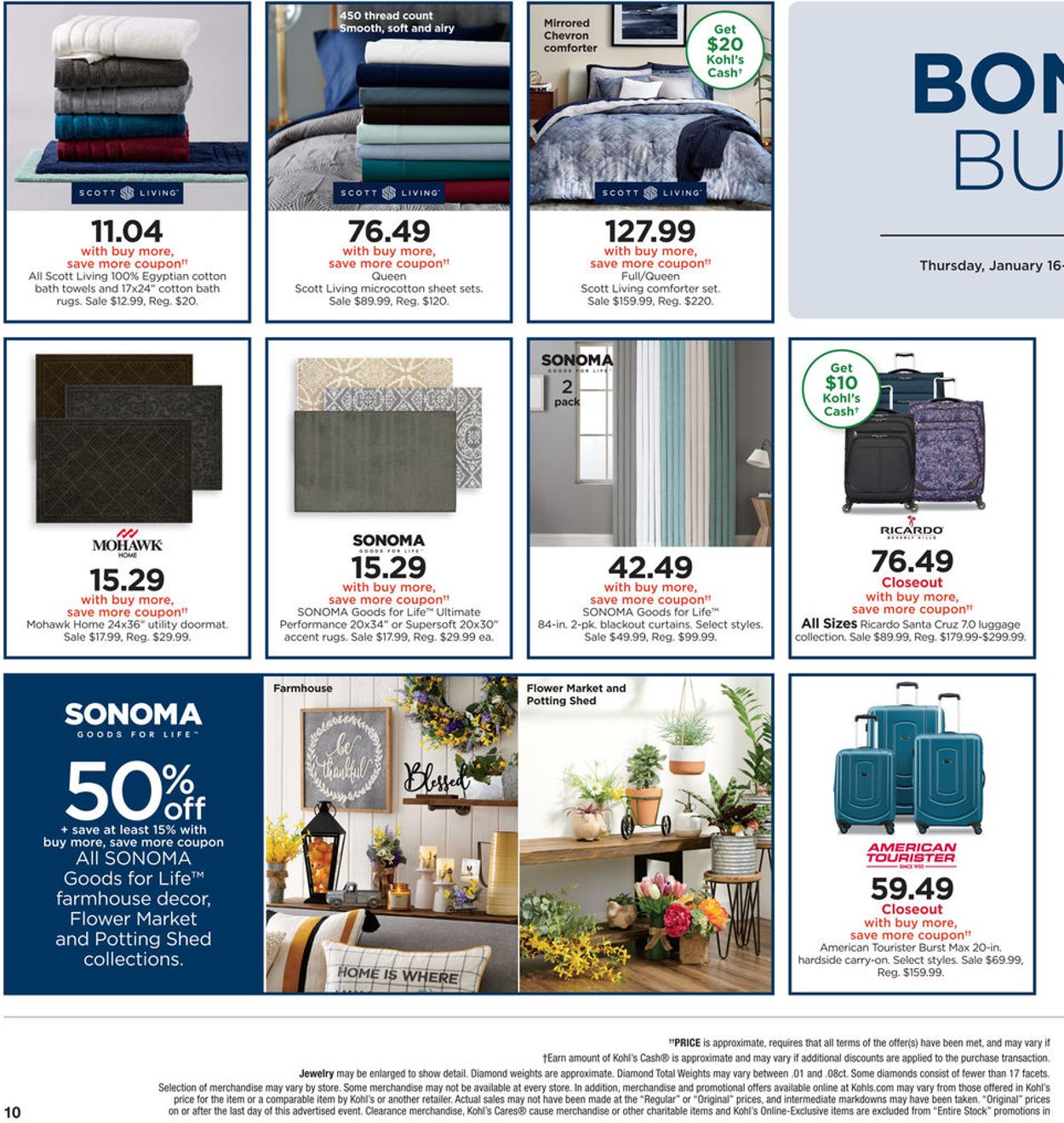 Catalogue Kohl's from 01/16/2020