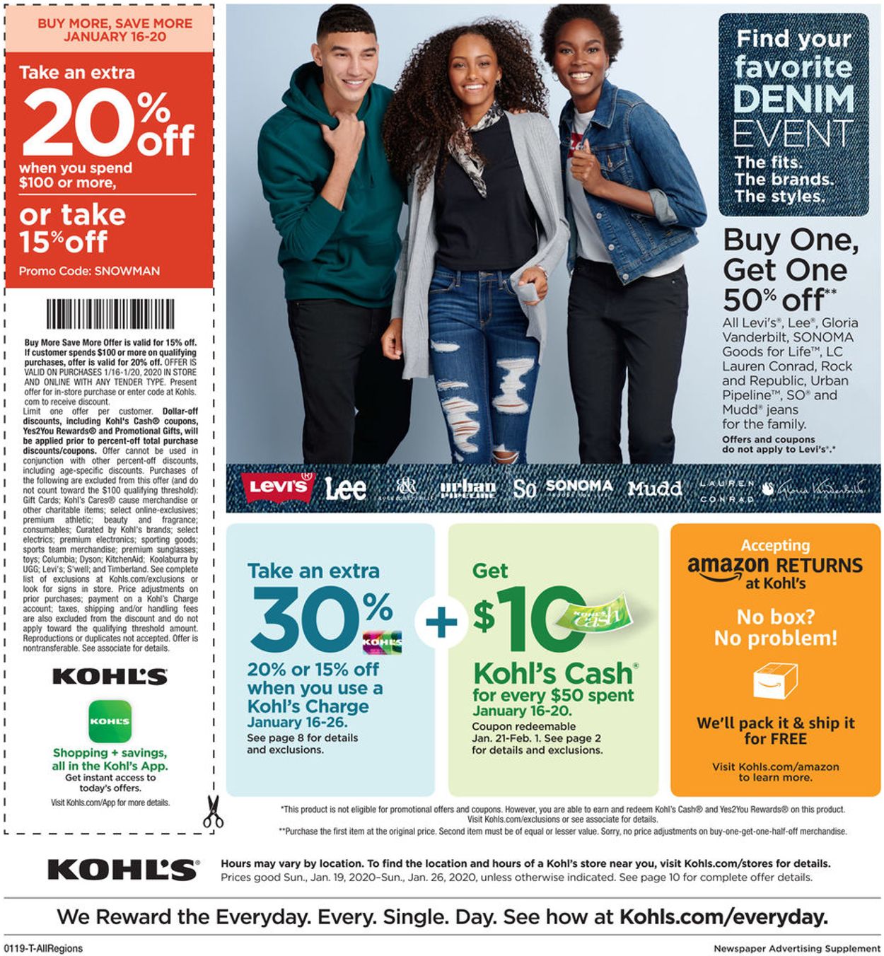 Catalogue Kohl's from 01/19/2020