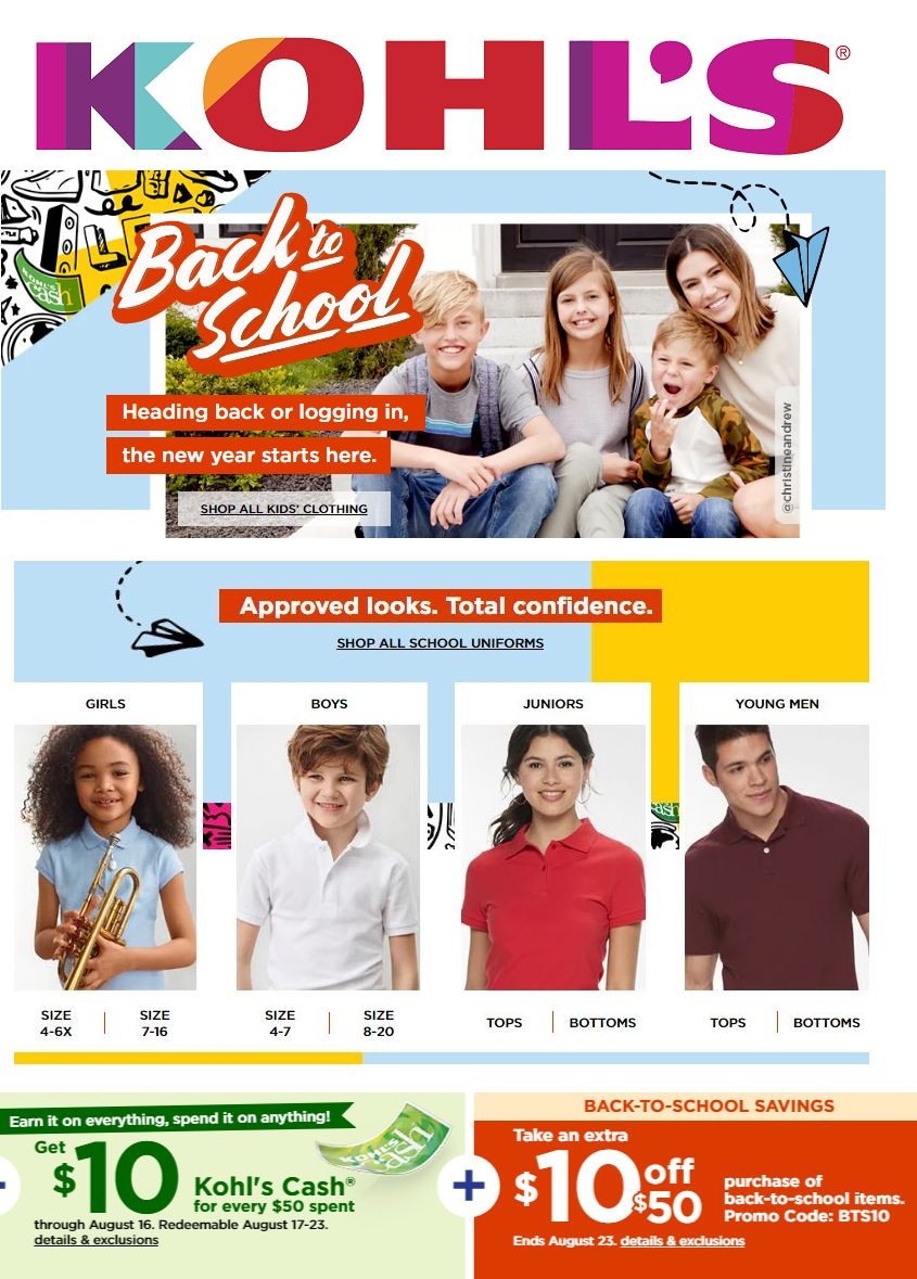Catalogue Kohl's from 08/12/2020