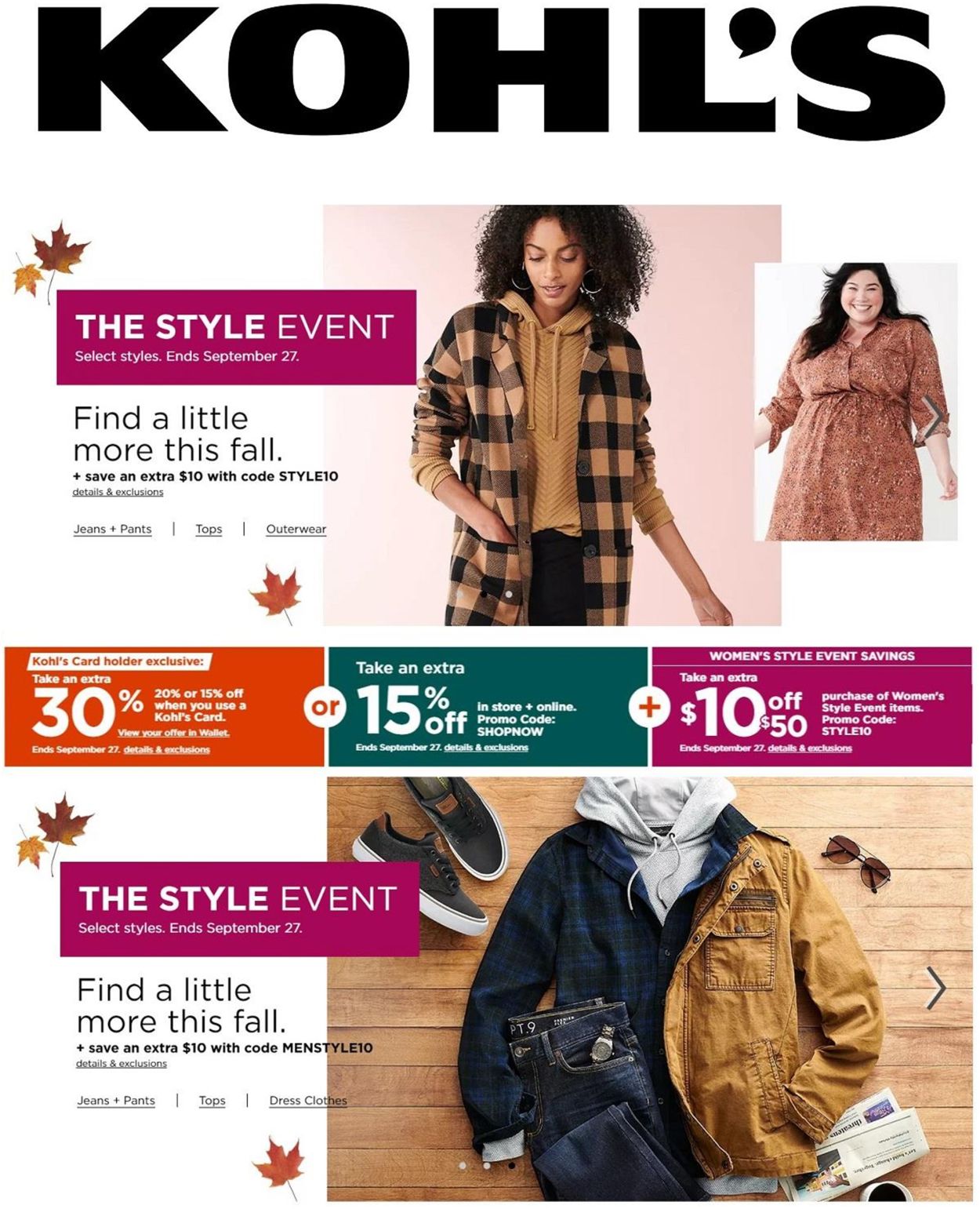 Catalogue Kohl's from 09/23/2020