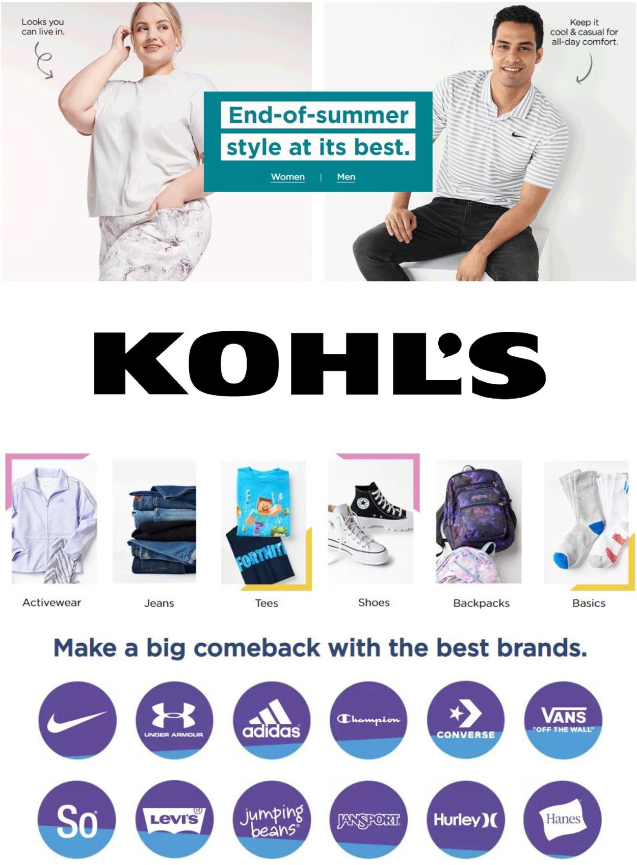 Catalogue Kohl's from 08/13/2021