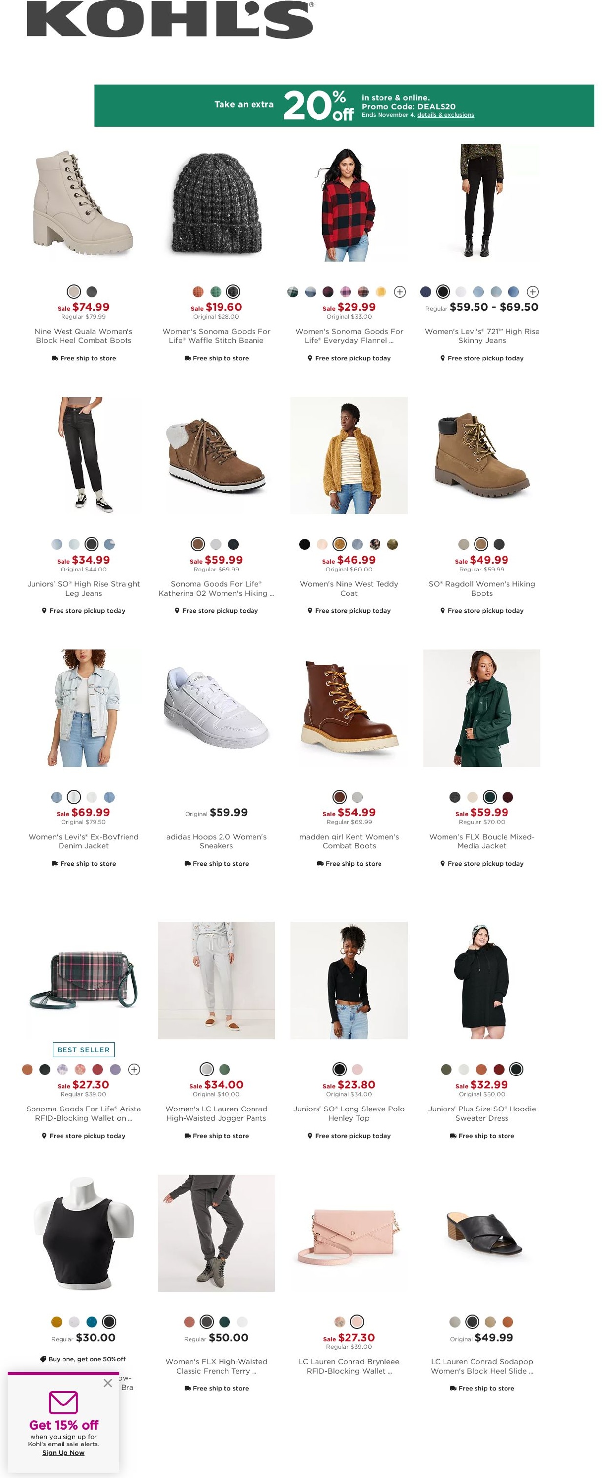 Catalogue Kohl's from 11/03/2021