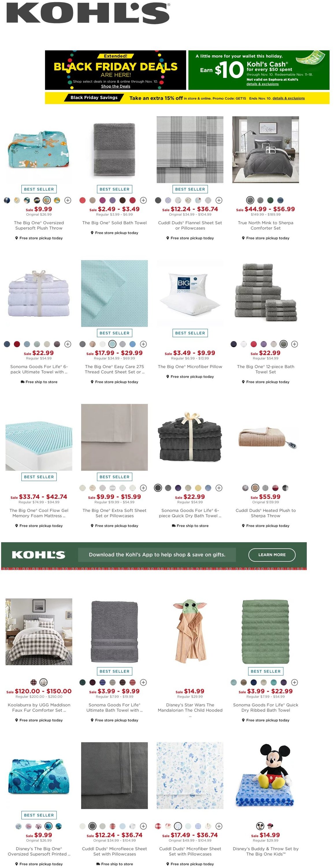 Catalogue Kohl's BLACK FRIDAY 2021 from 11/10/2021