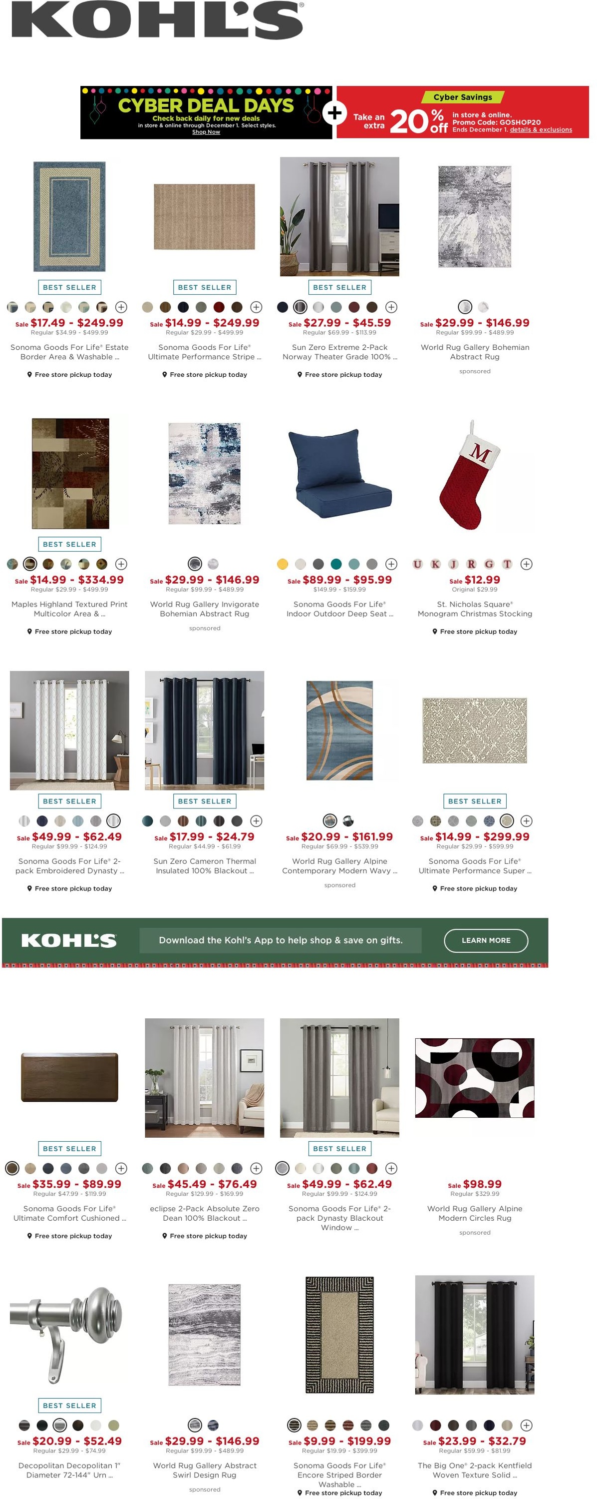 Catalogue Kohl's from 12/01/2021