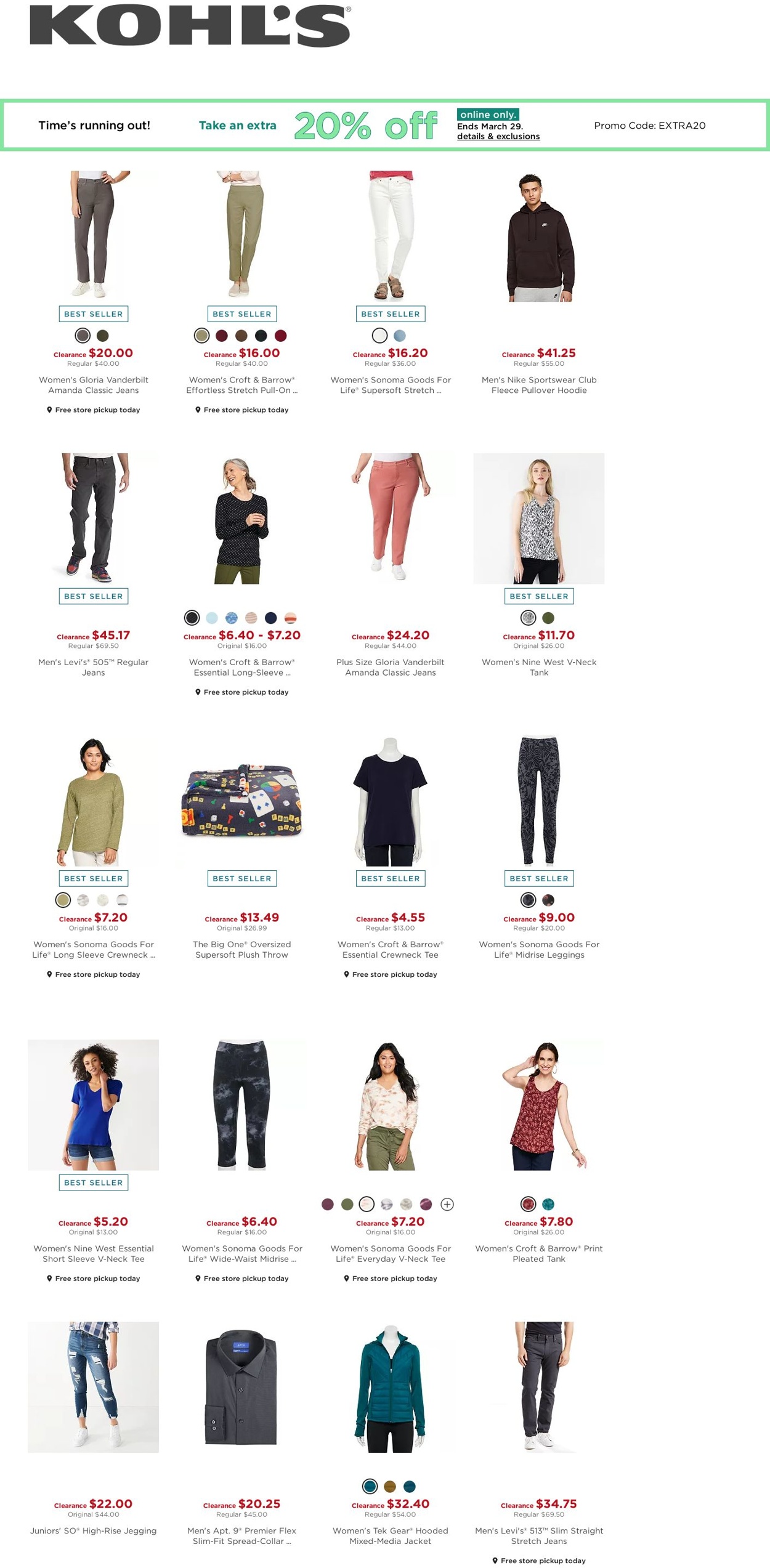 Catalogue Kohl's from 03/30/2022