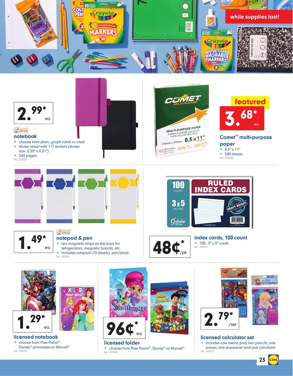 Catalogue Lidl from 07/10/2019