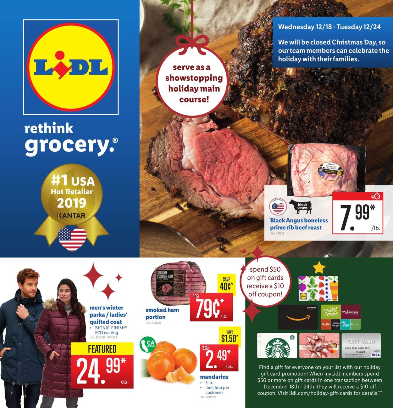Catalogue Lidl - Christmas Ad 2019 from 12/18/2019