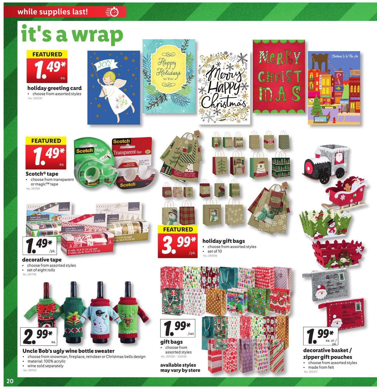 Catalogue Lidl Holidays 2020 from 11/18/2020