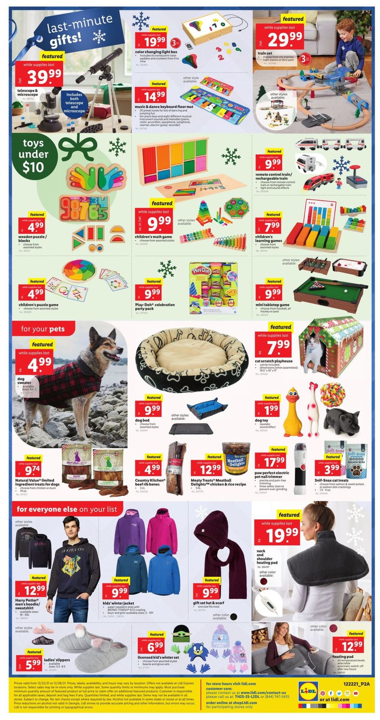 Catalogue Lidl HOLIDAY 2021 from 12/22/2021