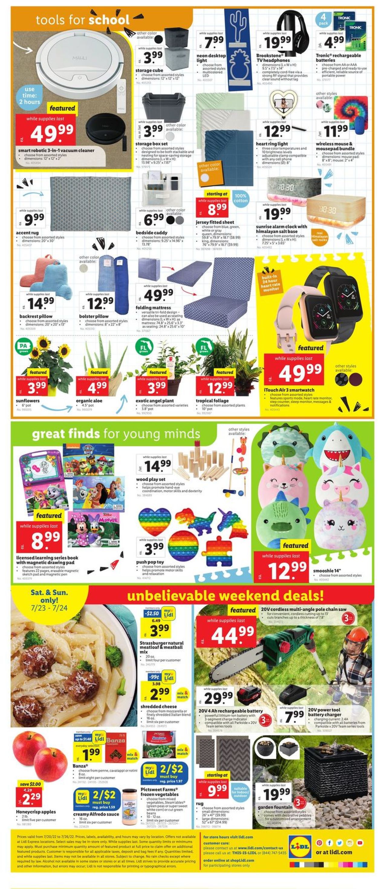 Catalogue Lidl from 07/20/2022