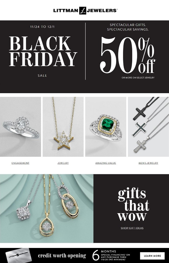 Catalogue Littman Jewelers Black Friday 2019 from 11/26/2019