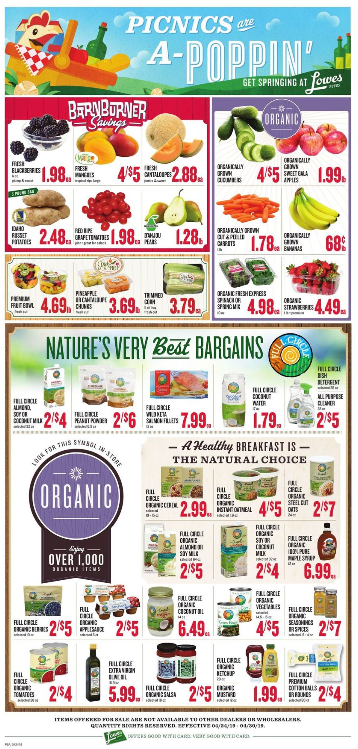 Catalogue Lowes Foods from 04/24/2019