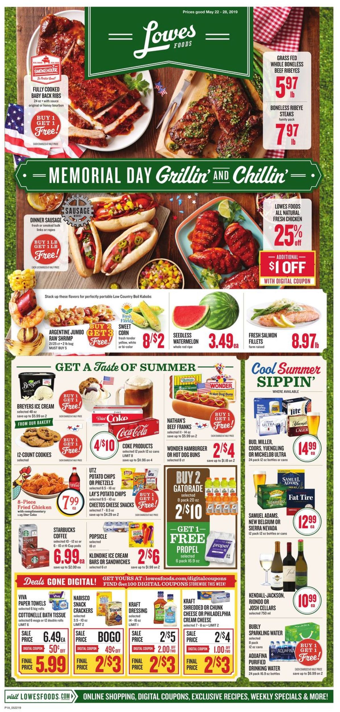 Lowes Foods Current weekly ad 05/22 05/28/2019