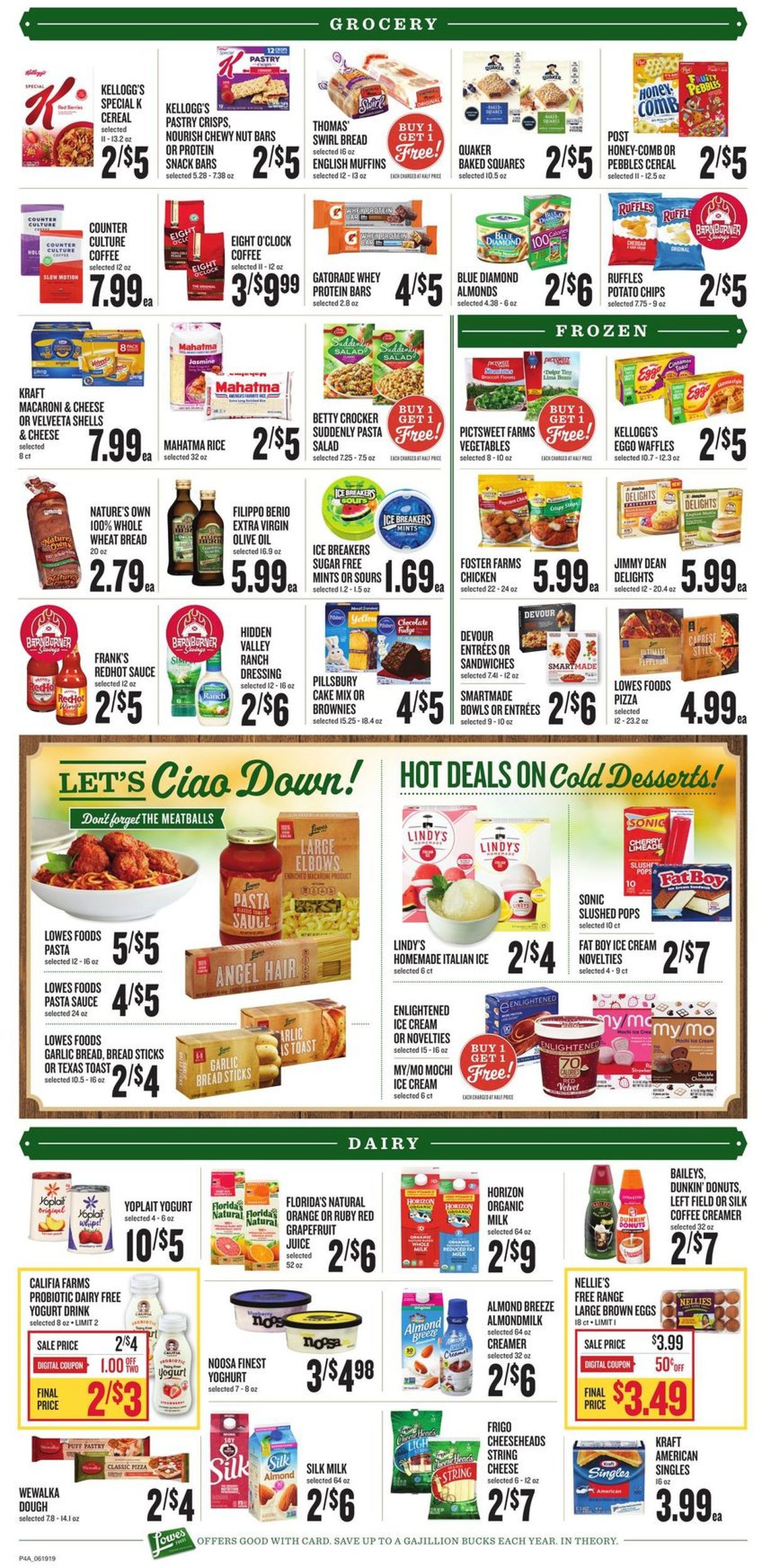 Catalogue Lowes Foods from 06/19/2019